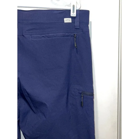 ORVIS Mens Navy Blue Stretch Water Repellent Cargo Pants 38x30 1/2" - Picture 3 of 6